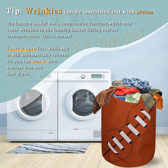 Football Laundry Basket Foldable - Image 6