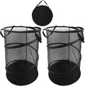 2 Pcs Mesh Pop up Collapsible Laundry Hampers, Popup Travel Laundry Basket by Unknown