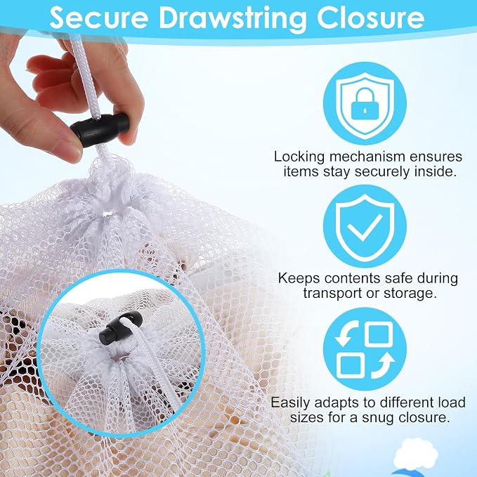 Thinp 3 Pcs Mesh Laundry Bags - Image 3