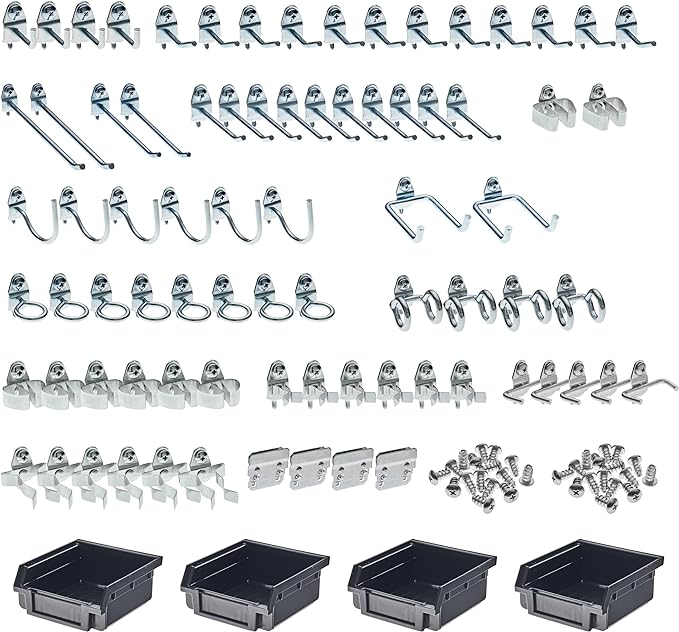 Triton Products 76983 DuraHook Kit Zinc Plated Steel Hook and Bin Assortment by TritonProducts