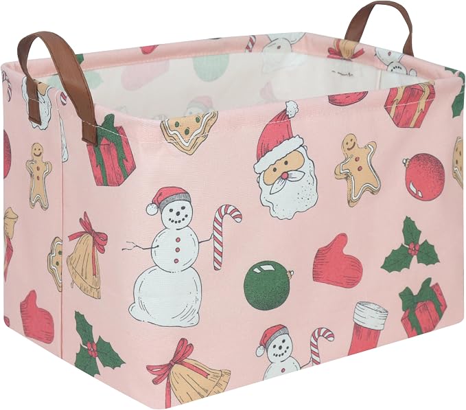 Rectangular Christmas tree Basket, Nursery Hamper, Waterproof and foldable by FXOCSHE