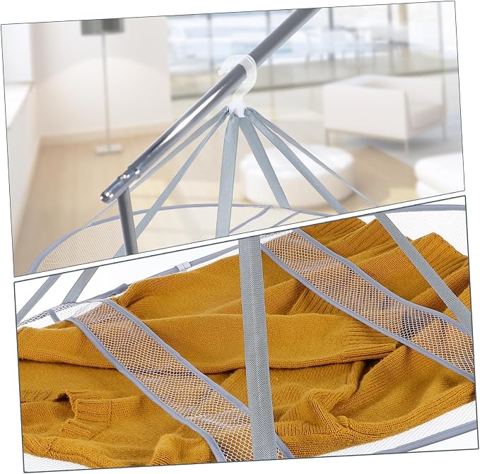 PRETYZOOM Multi-Functional Breathable Mesh Drying Rack Flat Clothes Dryer - Image 8