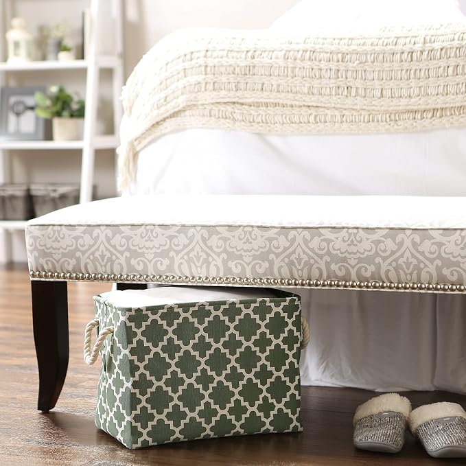 DII Polyester Container with Handles, Lattice Storage Bin - Image 5