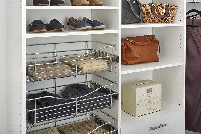 Rev-A-Shelf - CB-181411CR-1 - Chrome Closet Pull-Out Basket - Image 8