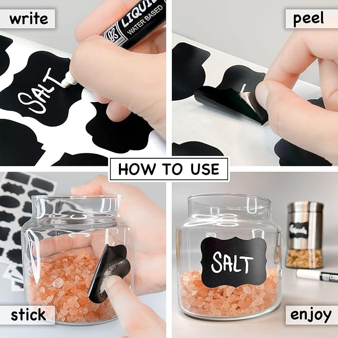 Chalkboard Labels for Jars 98pcs - Image 3