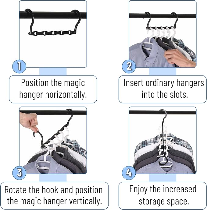 Mr. Pen- Space Saving Hangers for Clothes, Bulk Plastic Multi Clothes Hangers - Image 5