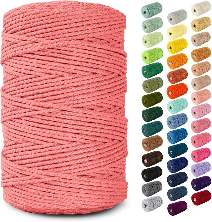 Nook Theory Macrame Cord - 3mm 220 Yards Cotton Rope by NookTheory