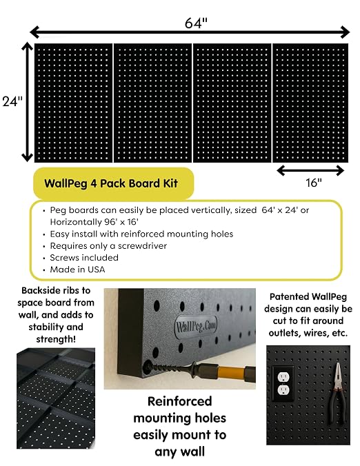 WallPeg Pegboard Kit - Image 5