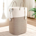 65L Woven Laundry Basket for Clothes, Large Rectangle Laundry Hampers by WENMER