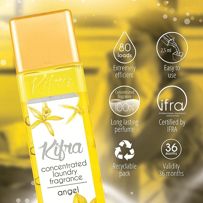 KIFRA ANGEL Concentrated Laundry Fragrance 6.76 Fl Oz 200ml 80 Washing Cycles - Image 3