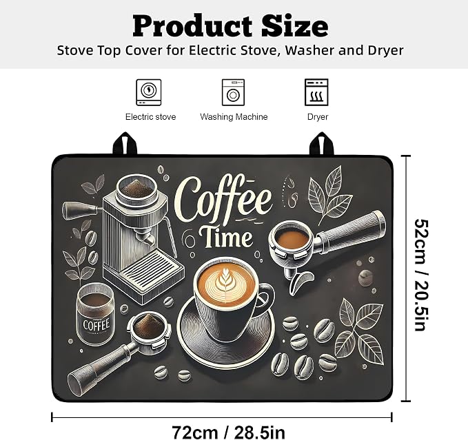 Multi-Design Stove Top Cover for Glass/Electric Stoves - Image 2