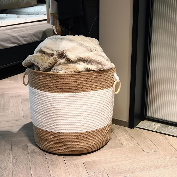 Sea Team Large Size Cotton Rope Storage Basket - Image 4