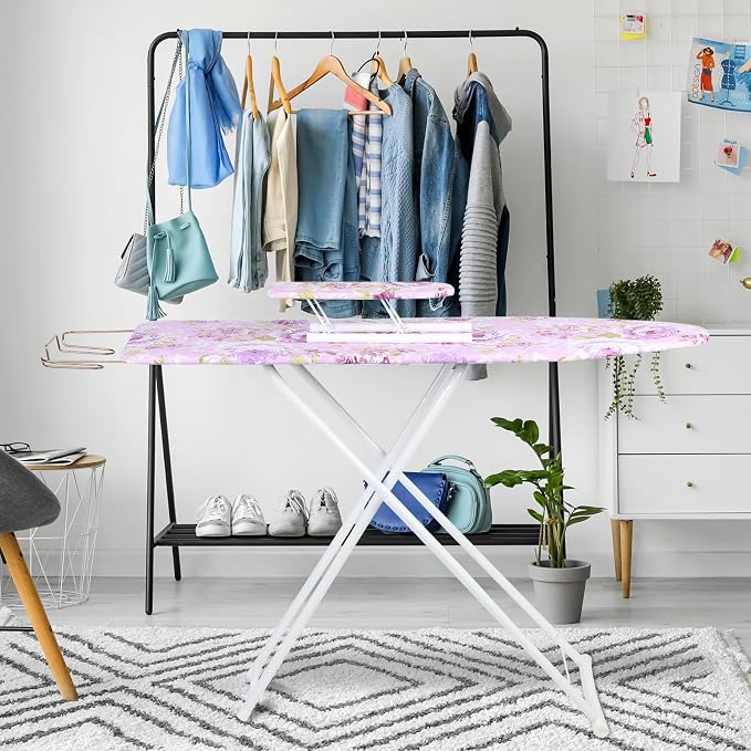 Ironing Boards Foldable Iron and Ironing Board Set, Height Adjustable Smooth - Image 3
