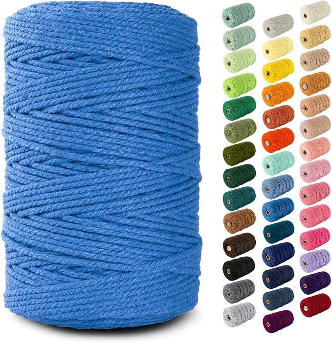 Nook Theory Macrame Cord - 3mm 220 Yards Cotton Rope by NookTheory