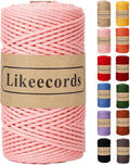 Cotton Macrame Cord 3mm x 100m, 3 Strand Twisted, Macrame Rope, Macrame String by Likeecords