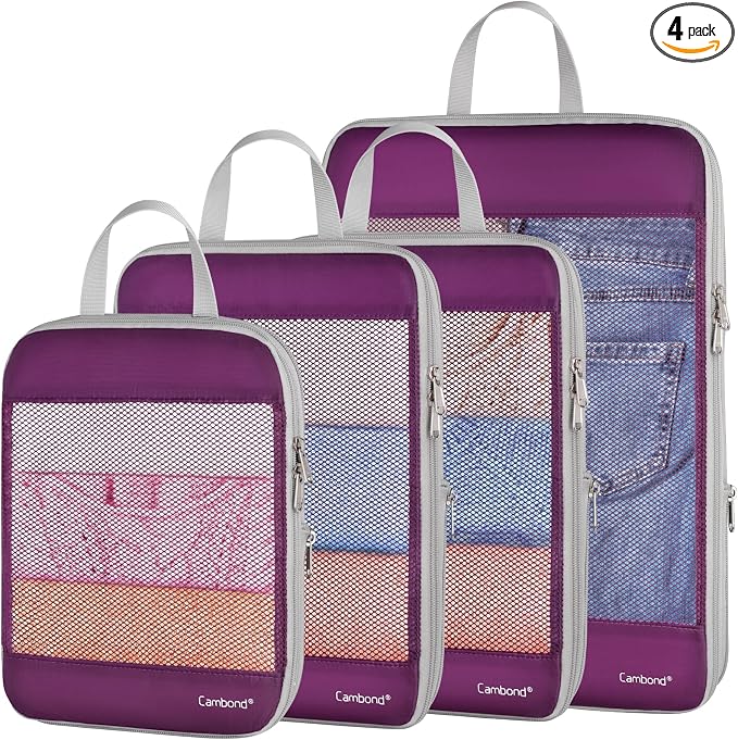 Cambond See Through Mesh Compression Packing Cubes by Cambond