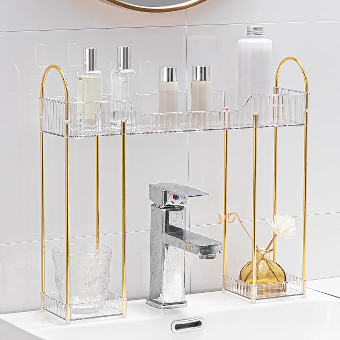 YCIA&DONE Bathroom Countertop Organizer Over The Faucet, Narrow Counter by YCIADONE