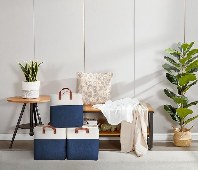 DECOMOMO Extra Large Storage Baskets, Fabric Storage Bins - Image 7