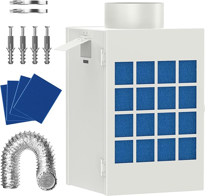 Indoor Dryer Vent Kit, Dryer Vent Box by HOOMESUN