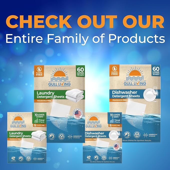 Gull living Eco-Friendly Dishwasher Detergent Sheets - Image 8