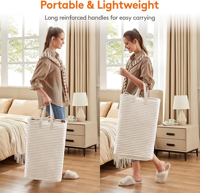 Lifewit 3 Pack Laundry Basket 80L Each, Collapsible Clothes Hamper - Image 3