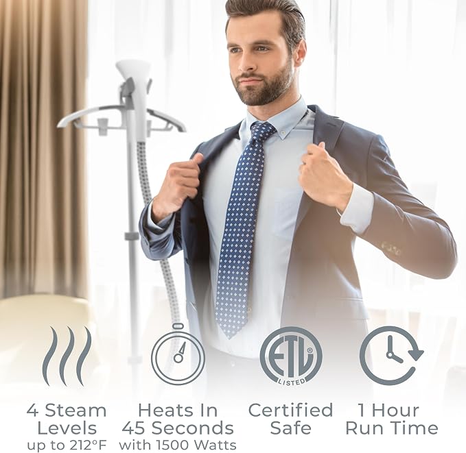 Pure Enrichment PureSteam Pro Upright Clothes Steamer - Image 4