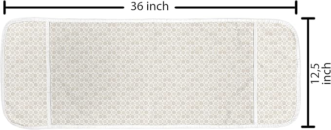 Ambesonne Abstract Microwave Oven Cover, Repeating Circles or Round Blots in - Image 2