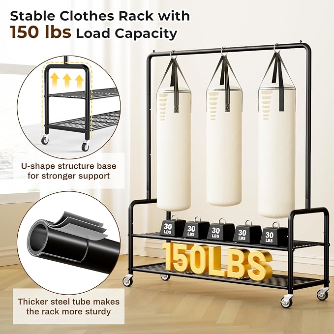 MISSLO Heavy Duty Clothes Rack - Image 4