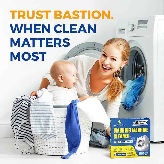 Bastion Washing Machine Cleaner, Deodorizer, & Descaler 6-Pack - Image 7