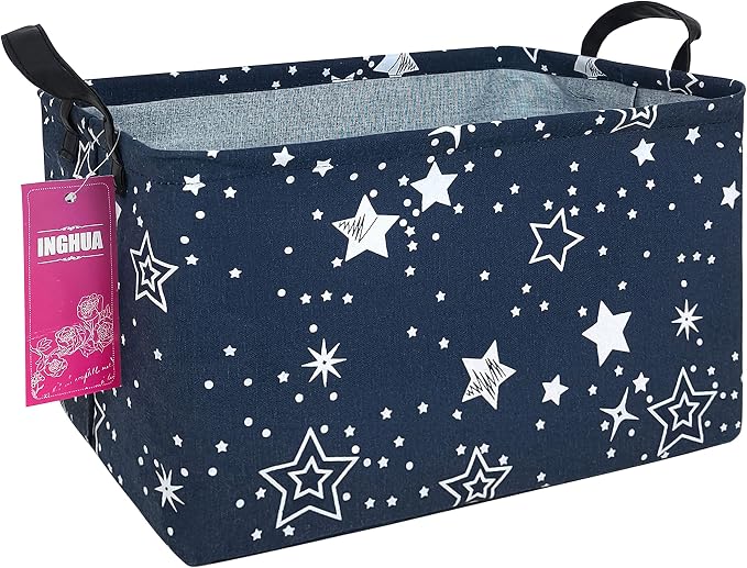 Rectangular Storage Basket Fabric Organizer Bin by INGHUA