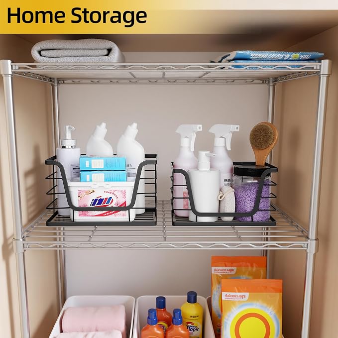 ALOCEO 2 Pack Storage Stackable Kitchen Laundry Organizers - Image 4