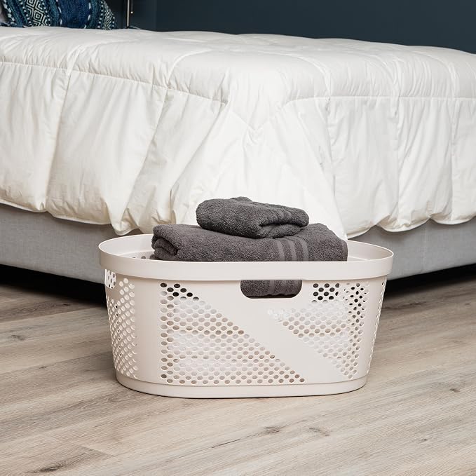 Mind Reader 40L Ventilated Laundry Baskets, Lightweight Clothes Hamper - Image 2