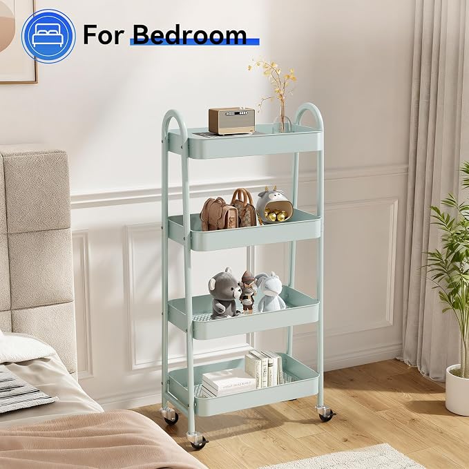 NEWBULIG 4-Tier Rolling Utility Cart - Image 7