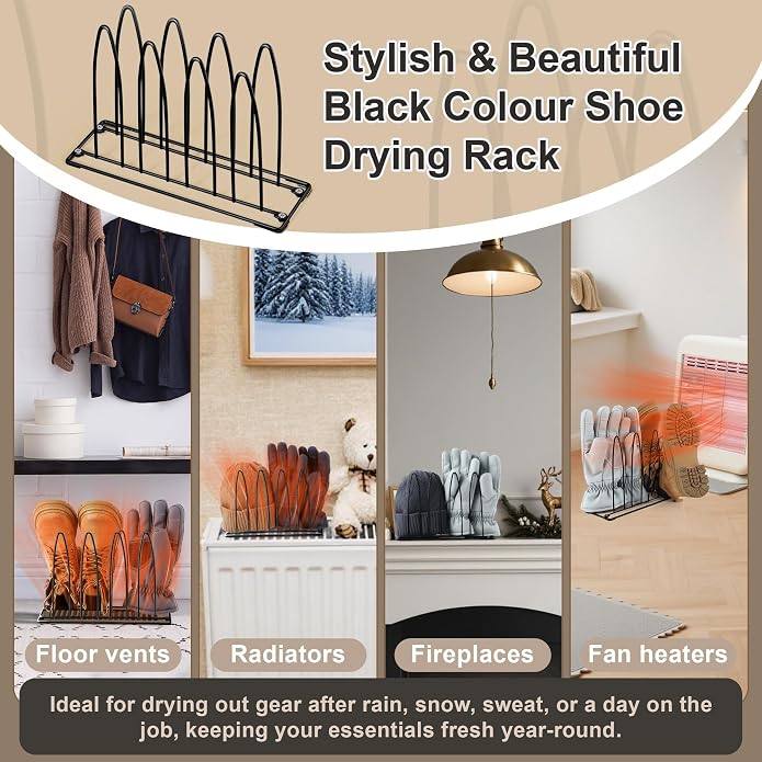 Enhon Metal Shoe Drying Rack, and Glove Dryer Rack - Image 5