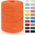 Macrame Cord 4mm x 328yd | 100% Natural Cotton Macrame Rope | 4 Strand Twisted by MacraBoho