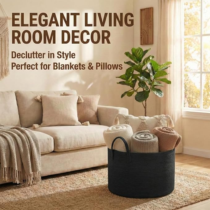 115L Extra Large Blanket Basket - Image 2