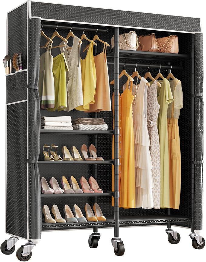 VIPEK R4C Portable Closet Rolling Clothes Rack Heavy Duty Adjustable Wardrobe by VIPEK