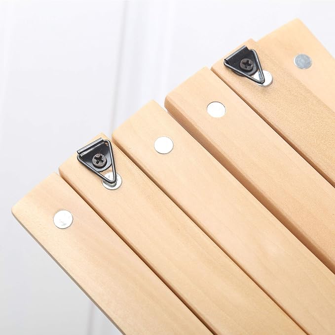 WEBI Accordion Wall Hanger, Expandable Wooden Hat Rack - Image 3