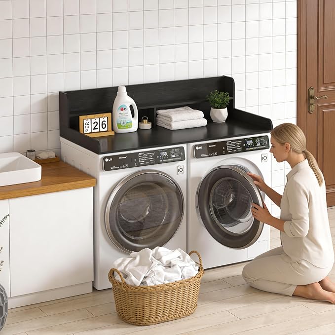 Piskyet Washer Dryer Countertop, 2- Tier Laundry Countertop - Image 7