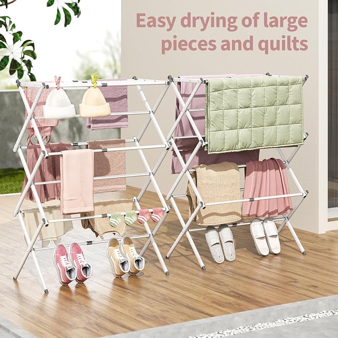 APEXCHASER Clothes Drying Rack Folding - Image 7