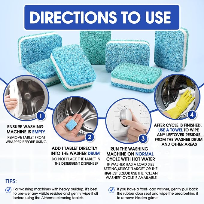 Washing Machine Cleaner & Descaler Tablets - Image 6