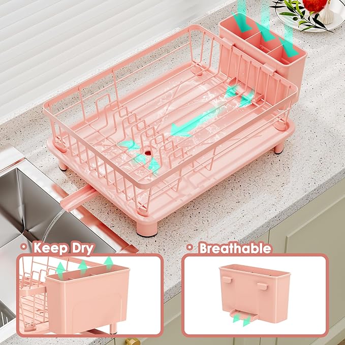 Dish Drying Rack, Space-Saving Dish Rack, Dish Racks - Image 2