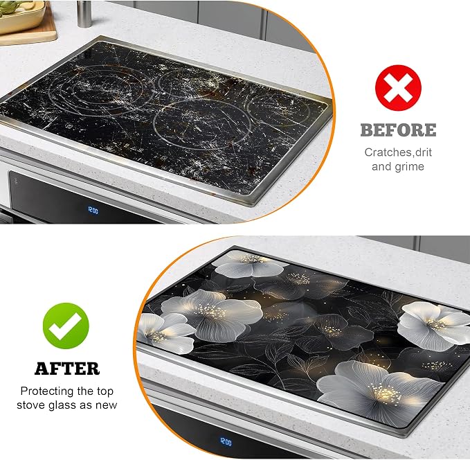 Multi-Design Stove Top Cover for Glass/Electric Stoves - Image 5