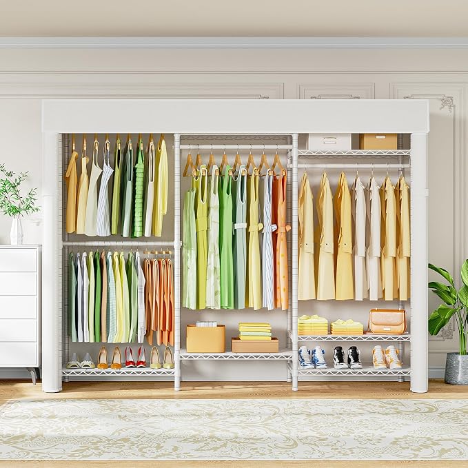 Ulif E13C Heavy Duty Closet Organizer System，Freestanding Clothing Racks - Image 9