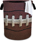 Football Laundry Basket Storage Bin Foldable Laundry Hamper Clothes Storage by Bzocm