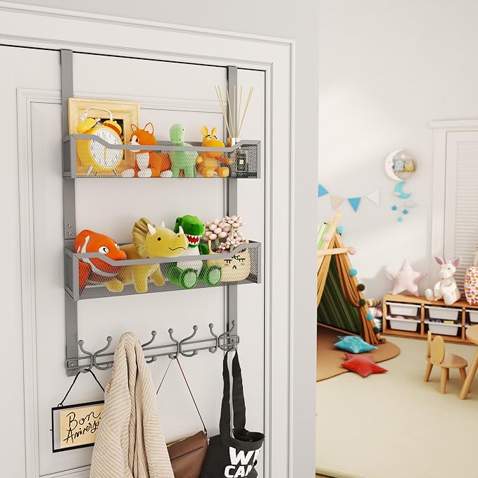 SWTYMIKI Over The Door Hooks Organizer - Image 6