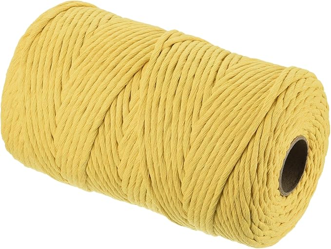 MECCANIXITY Cotton Rope Twisted Braided Twisted Single Strand Cord, Plant Hanger - Image 3