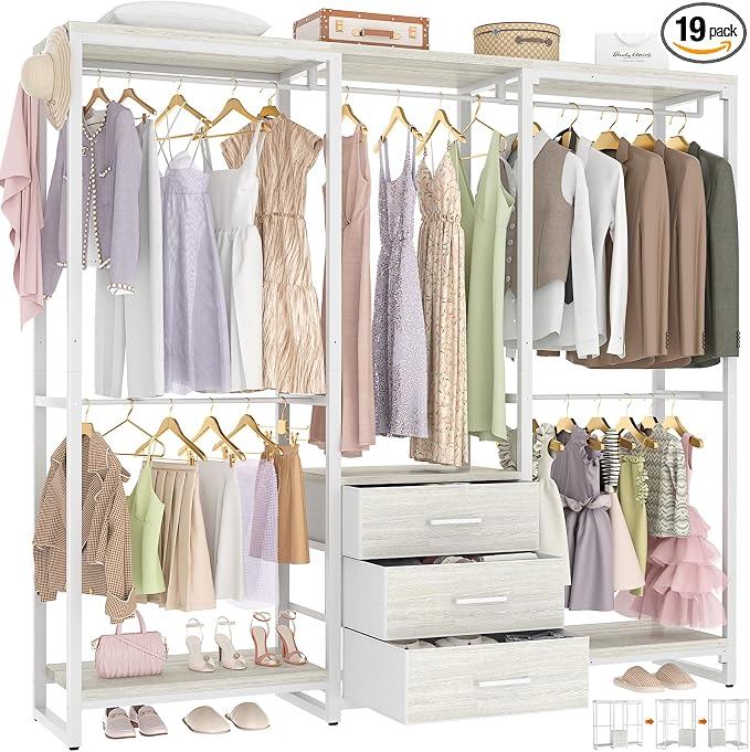 Aheaplus Garment Rack Heavy Duty Clothes Rack by Aheaplus