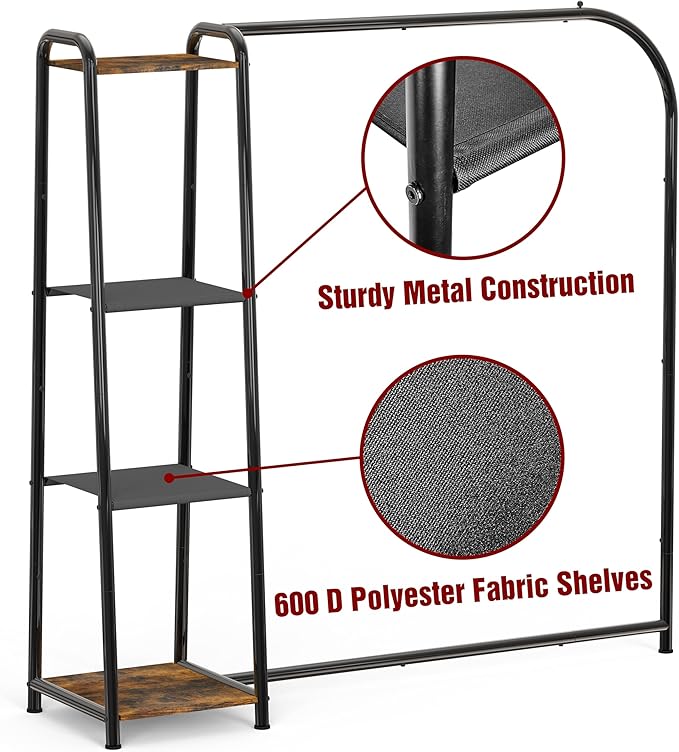 Simple Houseware Heavy Duty Clothing Garment Rack - Image 2