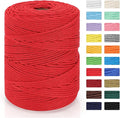 Macrame Cord 4mm x 328yd | 100% Natural Cotton Macrame Rope | 4 Strand Twisted by MacraBoho